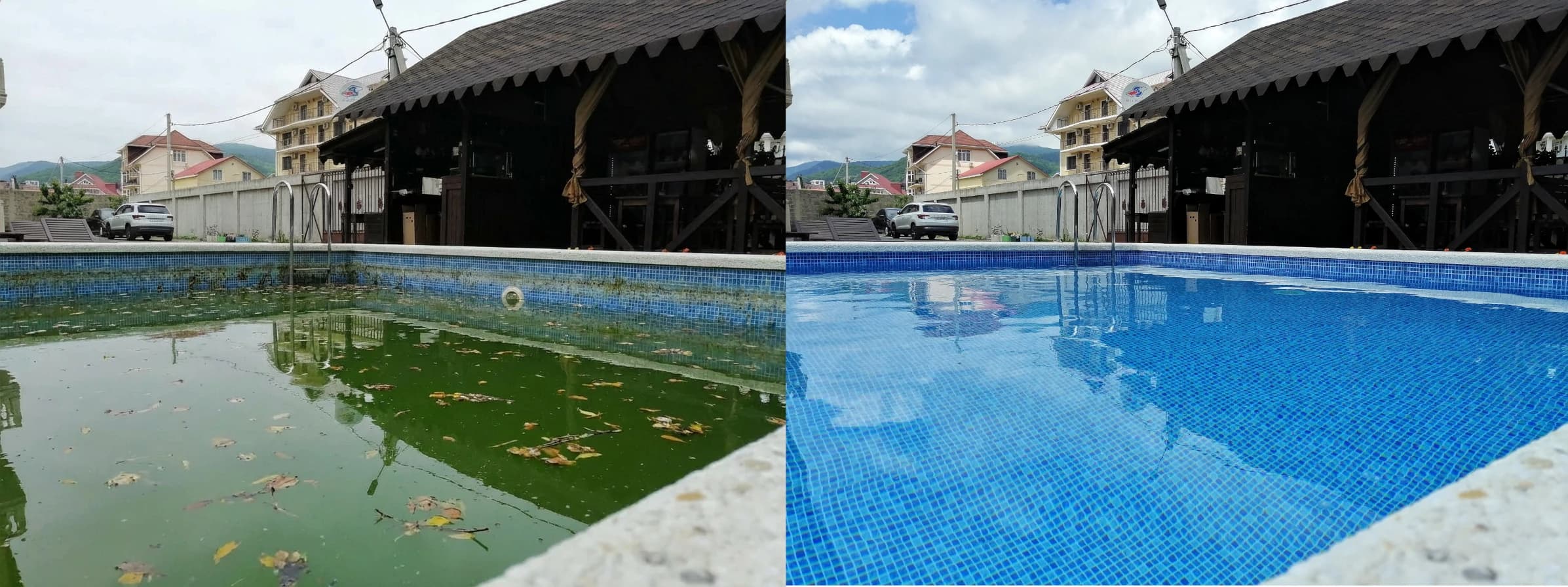 Результат обслуживания бассейна Арлекин